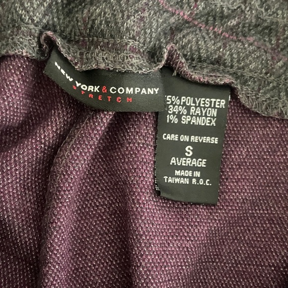 New York & Company Charcoal Wide Leg Pants - Picture 3 of 8